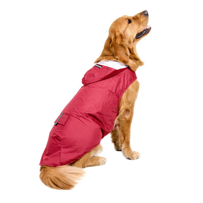 

6XL Reflective Pet Dog Rain Coat Raincoat Rainwear with Leash Hole for Medium Large Dogs