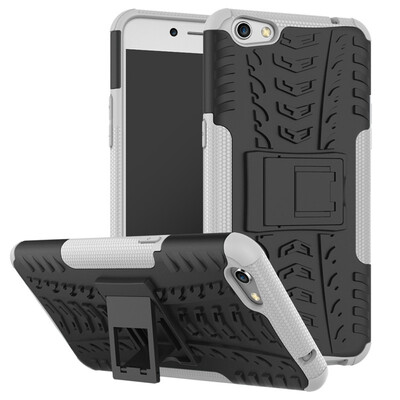 

Fivice OPPO R9s PlusF3 plus Case TPU anti-fall tire pattern back clip bracket phone case