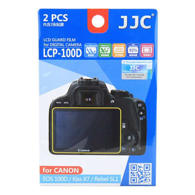 

JJC LCP-100D Canon EOS 100D Kiss X7 Reble SL1 Dedicated Camera Film Screen Protector High Permeability Scratch Screen Protector 2 sets