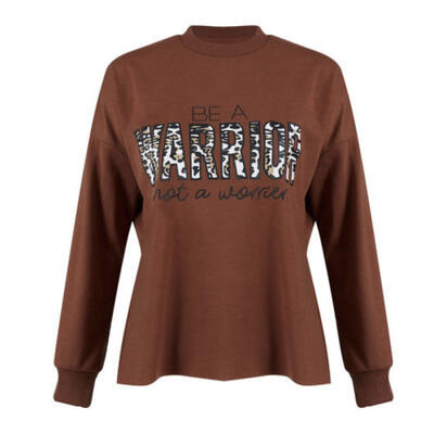 

UK Stock Womens Leopard Print Autumn Pullover Long Sleeve T-shirts Party Tops