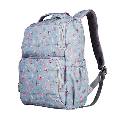 

Xiao Yang YANG schoolbags fashion womens large-capacity backpack leisure travel bag Y5977 silver gray elves