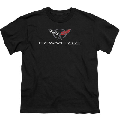 

Chevy Mens Corvette Modern Emblem T-shirt Black