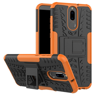 

Fivice Huawei nova 2i Case TPU anti-fall tire pattern back clip bracket phone case