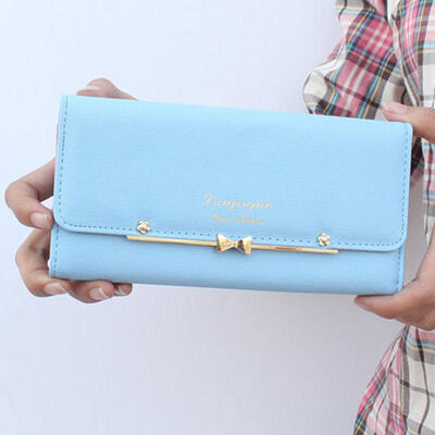 

Fashion Women Lady Clutch PU Leather Long Wallet Lady Card Holder Purse Handbag