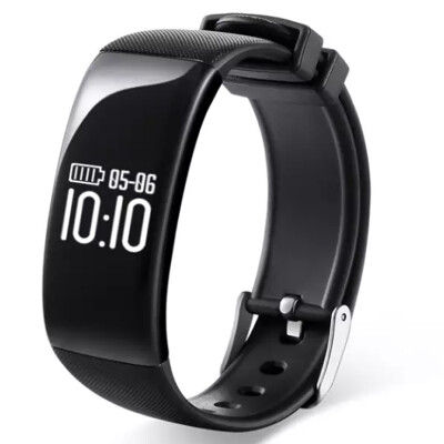 Toplux X16 smart bracelet heart rate bracelet caller ID vibration remind sleep monitoring information push step counter waterproof professional sports bracelet black