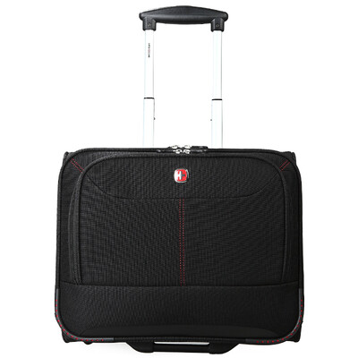 

Swiss Army knife Wige Wenger SAX03113109037 men&women business travel polyester 15 inch document Trolley box boarding box black