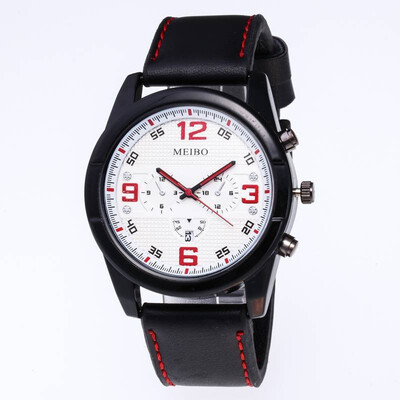 

Fashion Multicolor Number Clock Dial Student Leisure Denim Strap Quartz Watch
