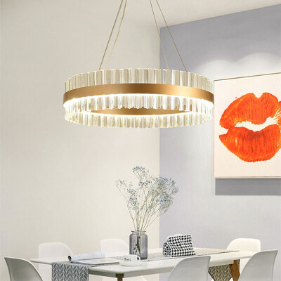 

Baycheer HL487578 Accent Lights Wrought Iron 1575" Wide Clear Crystal Round Chandelier LED Ambinet Warm Light