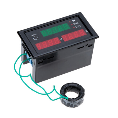 

AC80-300V 100A Digital LED Current Voltage Tester Meter Electric Energy Power Factor Detection with CT