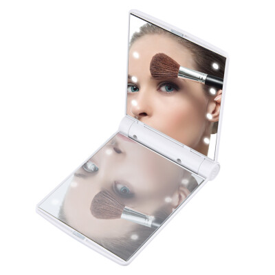 

Hot LED Make Up Mirror Cosmetic Mirror Folding Portable Compact Pocket Gift