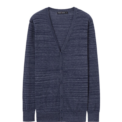 

Meters Bonwe Men's sweater 2016 осень и зима новый мужской основной цветок пряжи шерстяной свитер 217413 темно-синяя цветочная пряжа 170 / 92A