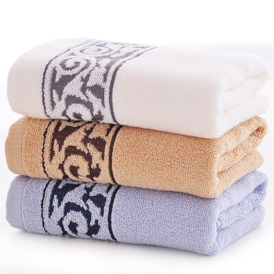 

Everbright Home Textiles A class of long-staple cotton cotton towel large terry padded thick color mixed 3 loaded Camel m green 115g Article 34 74cm Article