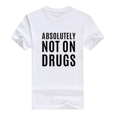 

Absolutely Not On Drugs Funny Rave Dubstep Festival Mens T-Shirt