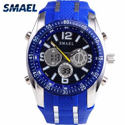 

Sport Watches Dual Time LED Digital Watch Quartz Analog-Digital1436 Mens Wristwatches Military Men Watches Digital