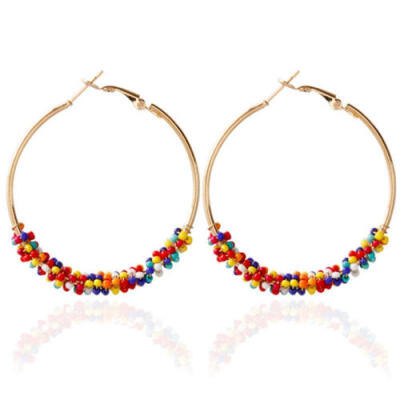 

Hot Women Bohemian Vintage Boho Dangle Earrings Jewelry Circle\Bead Accessories