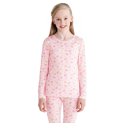 

VIV & LUL children's underwear sets girls autumn clothes autumn pants sets modal DL117159 pink at the end of full print 110cm