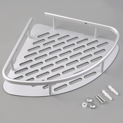 

Aluminum Shower Wall Mount Corner Shelf Holder Bathroom Storage Organizer