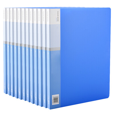 

Zhengcai ZNCI 30 pages information book file book archives A4 file bag pocket folder office stationery supplies a single 12030 blue