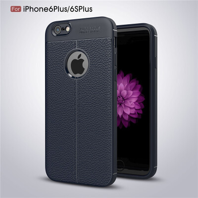 

Fivice iphone 6 plus case Luxury leather TPU silicone anti-fall soft shell phone case