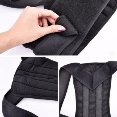 

Unisex Adjustable Posture Corrector Back Support Shoulder Lumbar Brace Belt