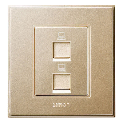 

Simon SIMON switch socket 56C series dual computer socket V55228-02 champagne gold