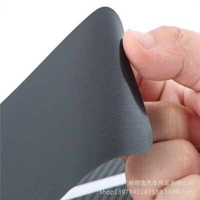 

4Pc Car Door Scuff Sill Plates Step Plate Protector Carbon Sticker Fiber Vinyl Films DIY For Chevrolet Ford BMW Audi Honda Kia