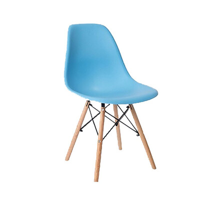 

Restaurant used plastic dining room chair with wood legs