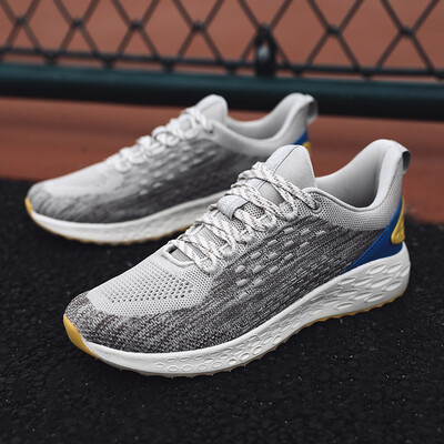 

Large Size Casual Shoes Men Chunky Sneaker Lace-up Flat Adult Male Tenis Footwear Breathable Stylish Student Soft Light Antiskid