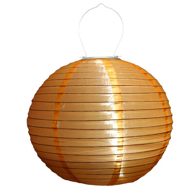 

Solar Powered LED Light Nylon Chinese Lantern Lamp Lighting for Outdoors