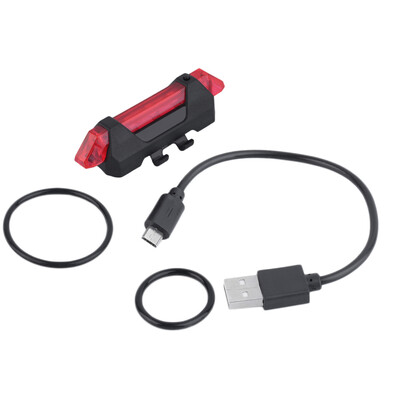 

Велосипед USB Перезаряжаемый 4 режима Водонепроницаемый хвост заднего света яркий светодиодный