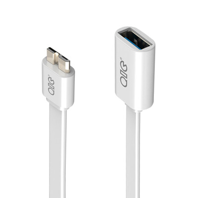 

QIC MOF3-W15 Micro USB30 OTG data cable flat 15cm white