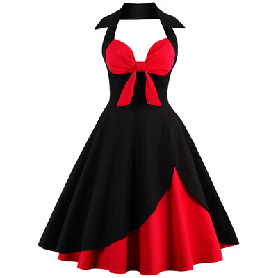 

Halter Corset Vintage Rockabilly Swing Dress