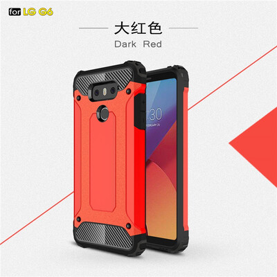 

Fivice LG G6 case Luxury Silicone Diamond Armor PC Hard Shell Phone Case