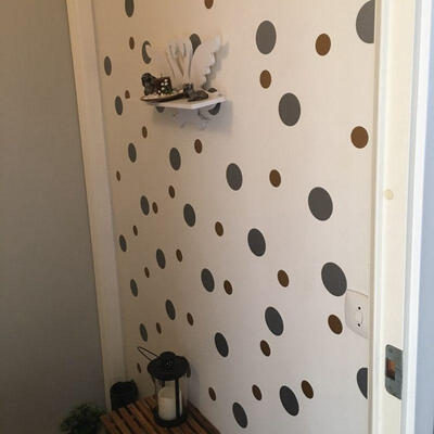 

Gold Polka Dots Wall Sticker Baby Nursery Stickers Kids Golden Polka Dots 4cm