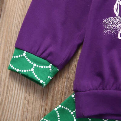 

Boutique Toddler Kids Girls Mermaid Hoodie Tops Pants Outfits Clothes 3Pcs Set