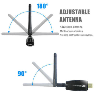 

300Mbps Wireless USB WiFi 80211bgn w Antenna Adapter Network LAN Card