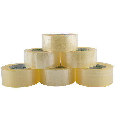 

GuangBo 6 package 48mm * 150y meters yellow sealing tape tape office supplies FX-74