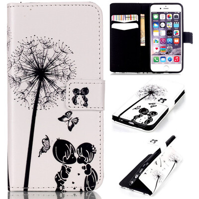 

Children&dandelion Design PU Leather Flip Cover Wallet Card Holder Case for IPHONE 66S