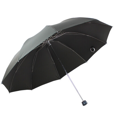 

Jingdong Supermarket] Paradise umbrella to increase the reinforcement of black rubber triangular steel bar steel business sunny umbrella umbrella sauce red 33188E