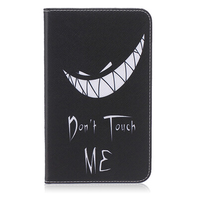 

Bad laugh Style Embossing Classic Flip Cover with Stand Function and Credit Card Slot for SAMSUNG GALAXY Tab 4 T230