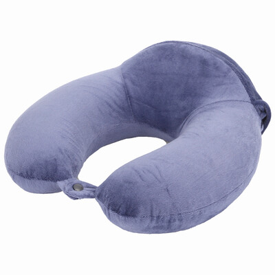 

Car kiss memory cotton U-shaped pillow car headrest slow rebound neck pillow royal blue