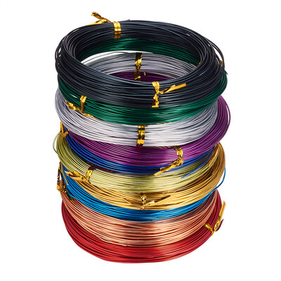 

PH PANDAHALL 10 Rolls 18 Guage Aluminum Wire Jewelry Craft Making Beading Craft Wire