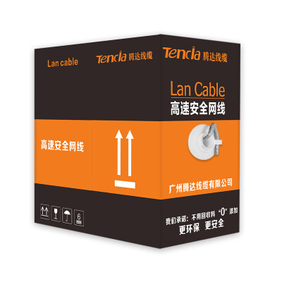 

Tencia TC Guangzhou Tengda cable original super five network cable Engineering grade oxygen-free copper high-speed CAT5e unshielded network cable 305 m box gray TC-5305