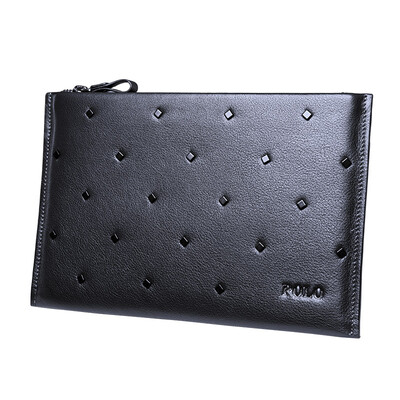 

POLO Мужская большая емкость Конверты Baotou Leather Handbag 030731 Blue
