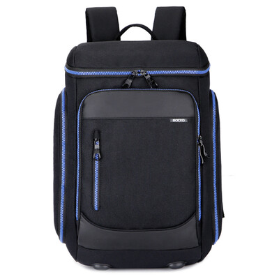 

Sanlango (SOCKO) computer bag 15.6 inch men and women fashion leisure multi-functional backpack backpack shoulder bag computer bag SH-677 black zipper