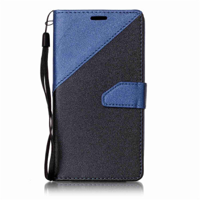 

Black + sapphire blue Design PU Leather Wallet Case Classic Flip Cover with Stand Function and Credit Card Slot for SAMSUNG Galaxy