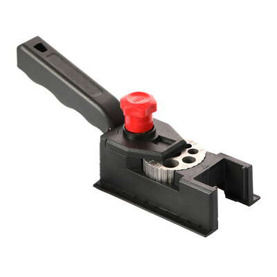 

Punch Locator 10 Holes Woodworking Punching Positioning Fixture Device DIY 3-12mm Bit Limit Ring Set with Scale Ruler