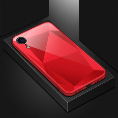 

Goowiiz Phone Case For Iphone XR Luxury Optically square glass TPUPC Full Protective cover