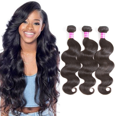 

Body Wave Hair Weave Bundles Natural Color 100 Human Hair Weaving 8-26 Inch Non-Remy Extension