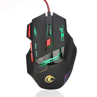 

HXSJ H100 3200DPI Wired Optical Game Mouse with LED Light